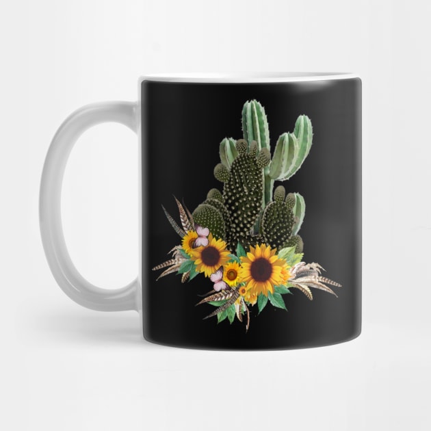 Succulents plants and sunflowers by Collagedream